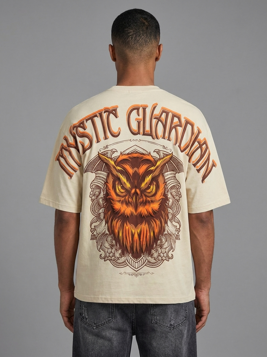 Mystic Guardian Puffed 3D Print Tshirt